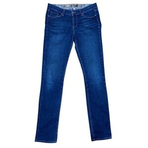 Paige Skyline Straight Leg Jeans Size 29 Dark Wash Stretchy Comfortable Mid Rise
